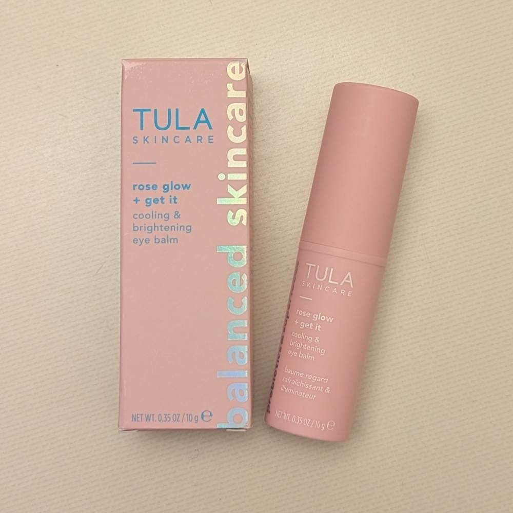 TULA Rose Glow & Get It cooling eye balm